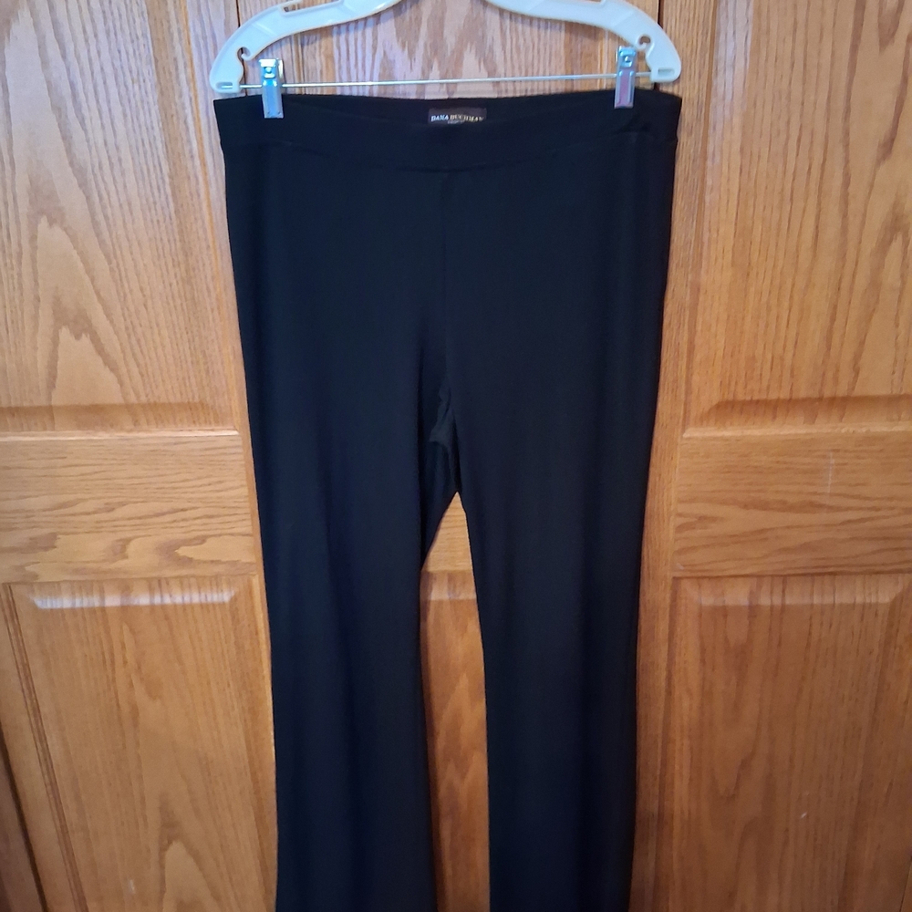 Dana Buchman Black Ponte Knit Boot-Cut Pants